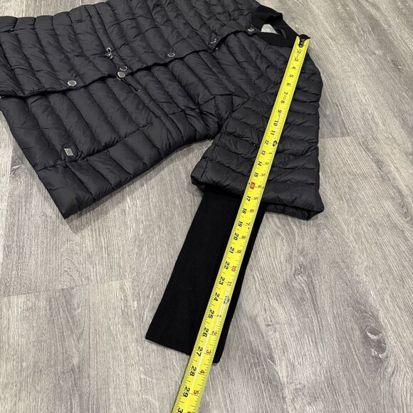 Soia & Kyo Women's S Macy Light Down Knit Jacket Elbow Sleeves Semi Fitted Black - Picture 10 of 16